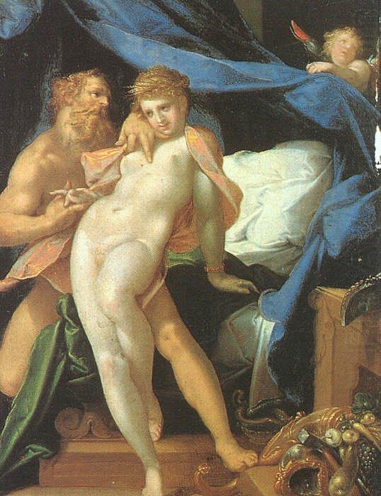 SPRANGER, Bartholomaeus Vulcan and Maia af china oil painting image